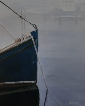 Blue Bow in the Mist